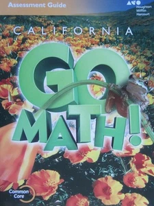 5th Grade 5 Go Math California Assessment Resources w/ Answer Key Tests - Imagen 1 de 1