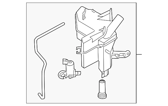 Depósito de lavadora genuino Nissan Murano 08-14 28910-1AA0A NUEVO OEM Foto 1 de 2