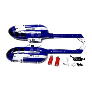 RC-ERA C186 RC Helicopter Cover Fuselage Shell Blue - Picture 1 of 4