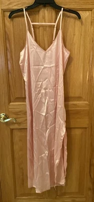 Splendid Women’s Size XS Pink Silky Long Dress Slip Nightgown ZP-842 - Image 1 of 3
