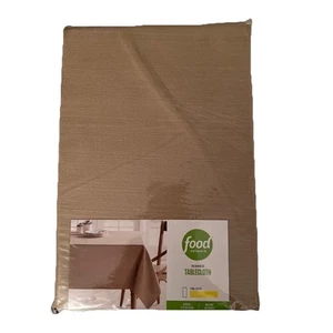 Food Network Ribbed Tablecloth Size: 52 in x 70 in Oblong NEW Color:Welnut - Picture 1 of 2