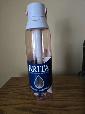 Botella de Agua Brita 26oz Lados Duros Color Rosa con Filtro Incorporado Premium Foto 1 de 3