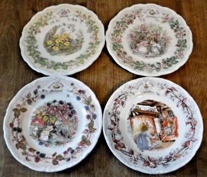 Royal Doulton Brambly Hedge 4 Jahreszeiten Teller ~ 6,25" (15,5cm) Durchmesser ~ Top - Bild 1 von 10