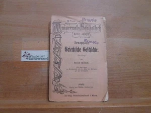 Griechische Geschichte. übersetzt von Konrad Wernicke ; Reclams Universal-Biblio - Picture 1 of 1