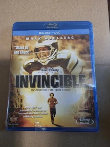 Invincible (Blu-ray + DVD) 2-DISC SET Disney Mark Wahlberg - BRAND NEW Sealed! - Foto 1 di 2
