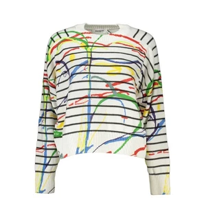 Desigual schicker Damenpullover mit Kontrastdetails und Rundhalsausschnitt authentisch - Bild 1 von 2