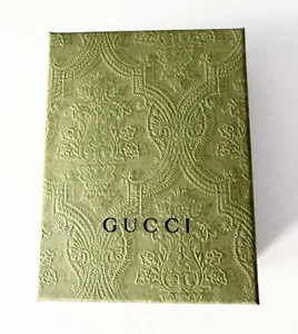 Authentic Gucci Small Green Gift Box With Ribbon   3” x 3” x 1.5"  NEW - Picture 1 of 6