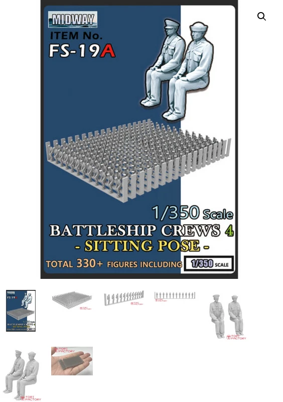 Factori	FS-19A	Équipages de cuirassés américains-4  (1/350) - Photo 1/1