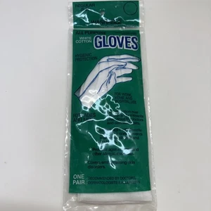 NOS Vintage Beauty Gloves White Cotton Regular Size 5-8 Forever Young Sealed VTG - Picture 1 of 5