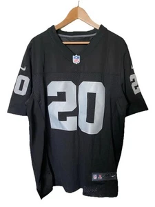 Nike Men’s Oakland Raiders NFL Football Jersey Darren McFadden #20 Black Sz 44 - Picture 1 of 12