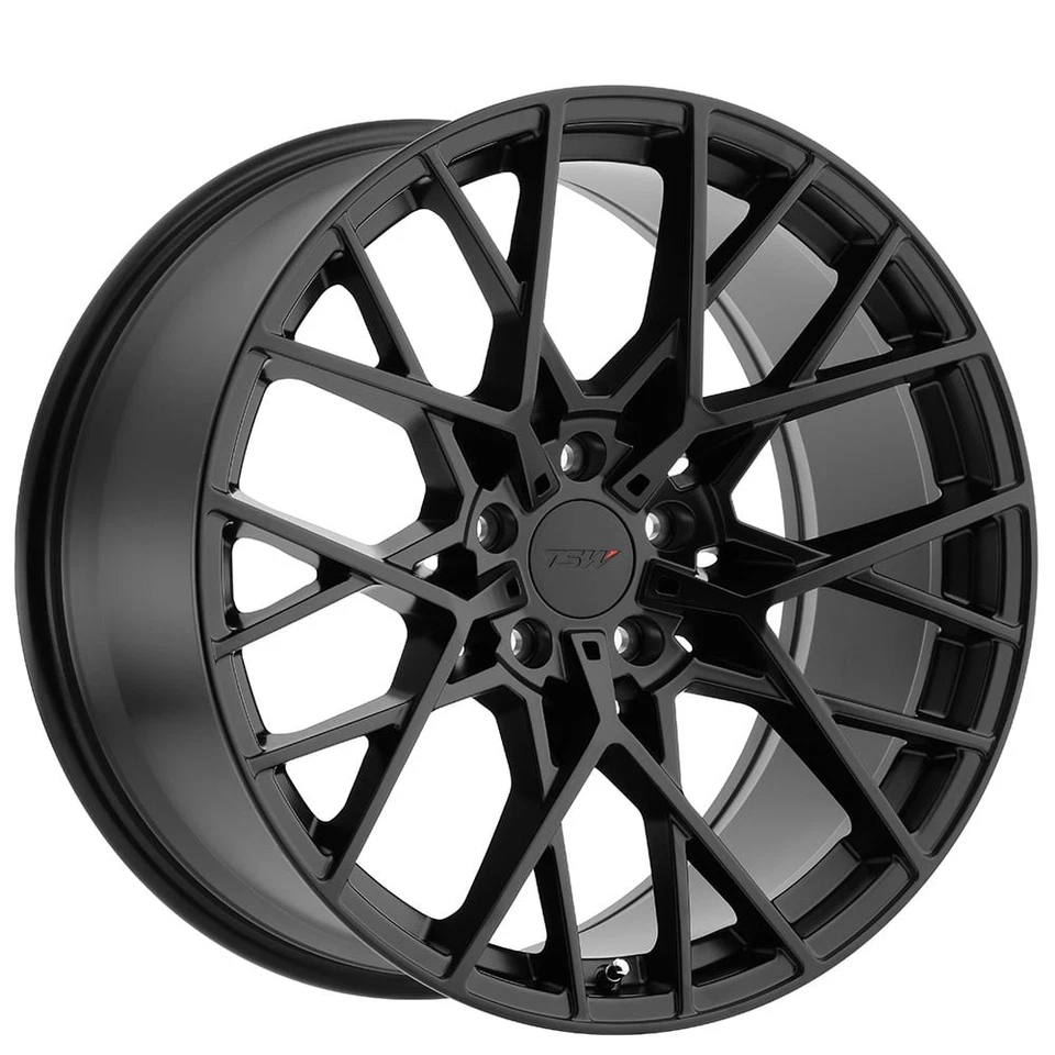 18x8.5 TSW Wheels SEBRING  Matte Black Rims 5x114.3 ET+40 (4pcs) Foto 1 de 4