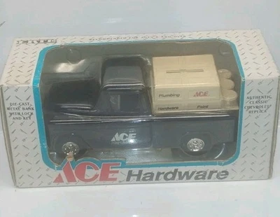 1994 Ertl Ace Hardware 1955 Chevrolet Cameo Pickup Truck Bank-Diecast 1/25 Scale - Image 1 of 4