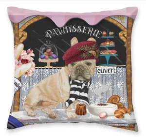 French Bulldog Throw Pillow, Decorative Pillow, Cute Dog Accent Pillow, Home Dec - Picture 1 of 2