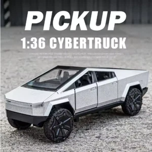 1:36 Tesla Cybertruck Alloy Car Model Diecasts Vehicles Toy Cars Sound Light - Picture 1 of 6