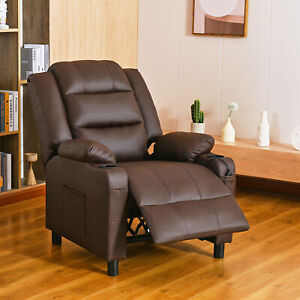 Fauteuil Massant inclinable chaise de Massage Electrique pour relax Marron，Noir