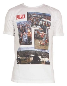 T-SHIRT UOMO TG. L WOODSTOCK FESTIVAL rivista americana LIFE 1969 MUSICA ROCK - Foto 1 di 1