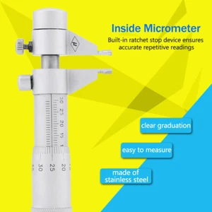 Inside Micrometer Hole Internal Diameter Gage Gauge 5-30mm 0.01mm NEW - Picture 1 of 6