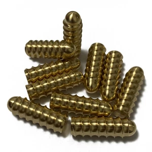 Full Thread American ball Radial Pool Cue Brass Joint Protector Pin Screw Studs - Picture 1 of 4