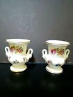  2 Porcelain Hand Painted Vase From GDR Germany