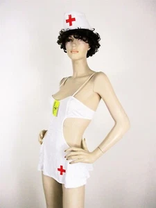 Sexy Nurse Women's Costume S Small White/Red - Picture 1 of 5