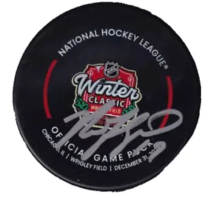 NICK FOLIGNO signed (CHICAGO BLACKHAWKS) 2024 WINTER CLASSIC official game puck - Picture 1 of 1