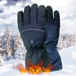 Elektrische Beheizbare Handschuhe Wasserdicht Warmer Fahrrad Motorrad Angeln NEU - Bild 1 von 10