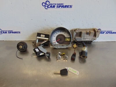 Peugeot 107 ECU kit 05-09 1.0 petrol 1KR-FE Manual Keys clocks 89661-0H070 - Image 1 of 4