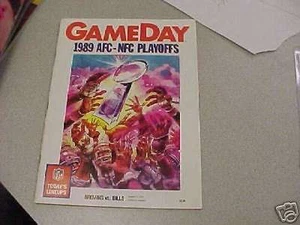 Bills at Browns 1989 NFL AFC programa de playoffs - Imagen 1 de 1