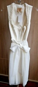 Midi Hochzeitsdirndl in ecru "Tüll & Perlen" von Krüger Gr. 36 - Bild 1 von 5