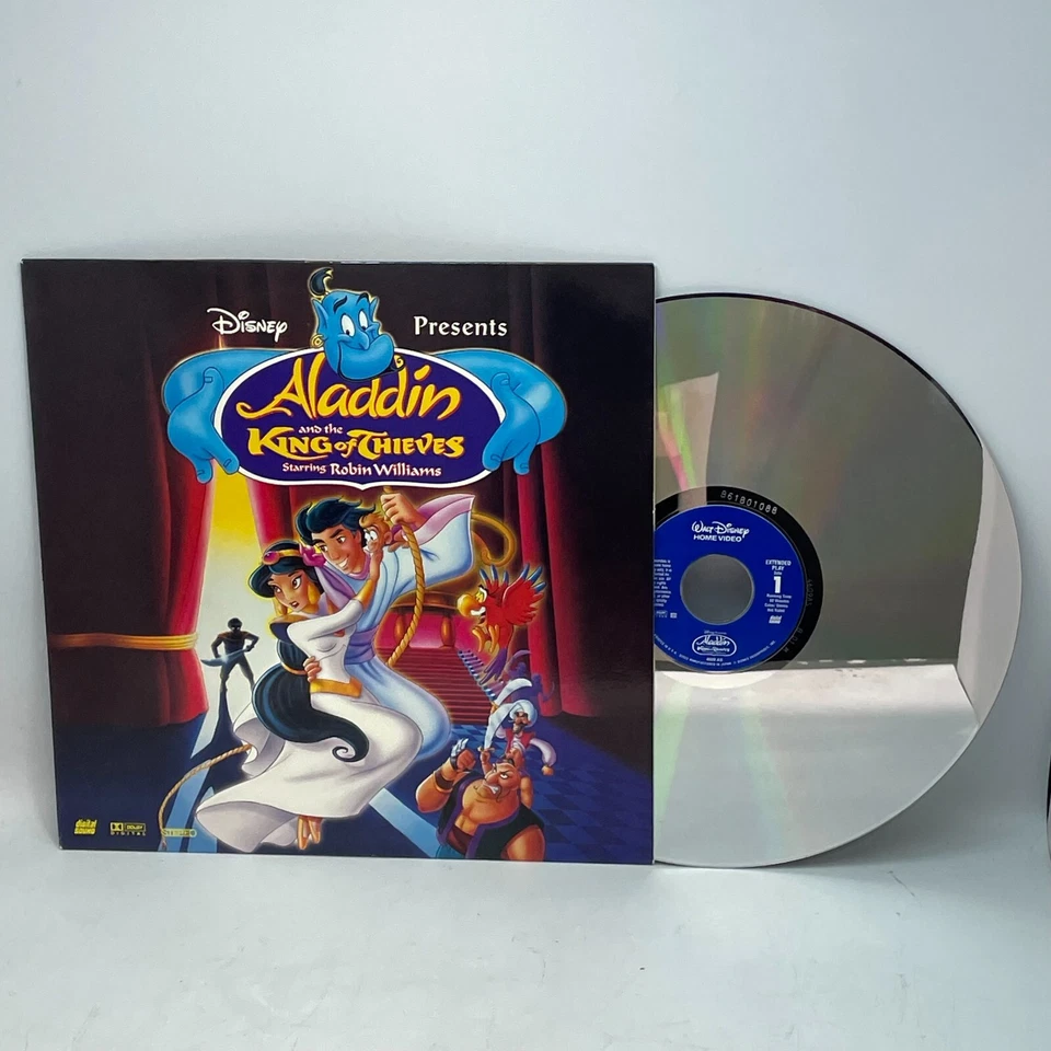 Disney Aladdin And The King Of Thieves Laserdisc Movie OG US 1996 Edition VG+! - Image 1 of 2