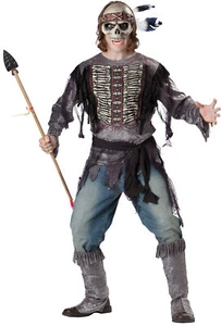Spirit Warrior Adult Mens Costume Tunic Sacred Tribe Medieval Mystical Halloween - Picture 1 of 1