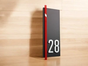 Personalisierte Außentürnummern robuste individuelle Adressschilder für Zuhause - Bild 1 von 3