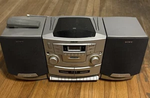 Sony CFD-ZW755 CD Radio Cassette Boombox With Remote Detach Speakers Good Cond - Picture 1 of 2