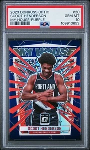 Scoot Henderson - 2023-24 Ottica Viola Prizm SP La mia casa! Rookie RC PSA 10 GEM - Foto 1 di 2