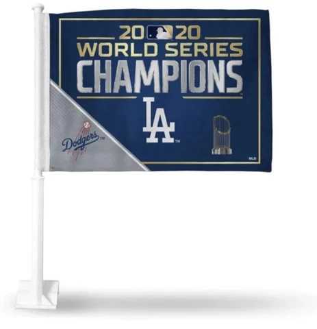 Los Angeles Dodgers 2020 World Series Champions Car Flag New Cover