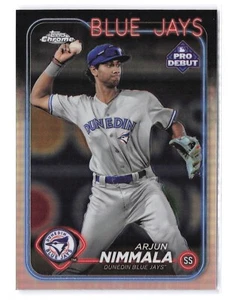 2024 Topps Pro Debut Chrome Arjun Nimmala #PDC-144 Refractor Rookie RC - Picture 1 of 2
