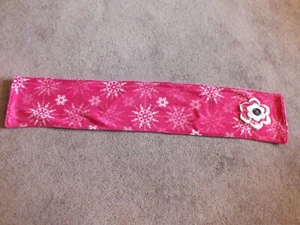 Upcycled Repurposed Neck Warmer from Scarves Button Handmade Flower Soft Fabric - Picture 1 of 3