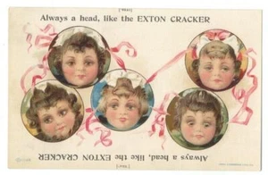 Seltene EXTON OYSTER CRACKER Neuheit Sammelkarte JUNGE MÄDCHEN an ALTE MÄNNER Trenton NJ - Bild 1 von 3