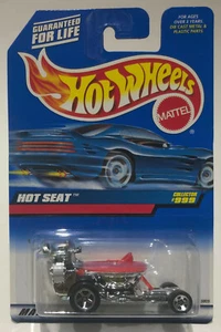 HOT WHEELS HOT SEAT #999 Red Lid and Steering w/ 5 Spoke Chrome Rims New 1998 - Picture 1 of 3