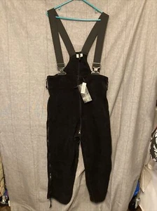 POLARTEC Classic 200 Fleece BIB OVERALL Ski Snow PANT Medium Short Regular NEW - Picture 1 of 5