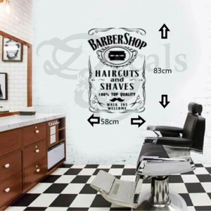 Barbershop Wandbild / Fenstersticker / Aufkleber - Bild 1 von 7