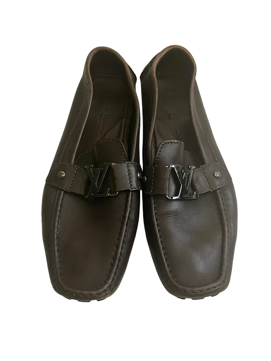 LOUIS VUITTON ブラウンモカシン LOUIS VUITTON LV Driver Moccasin Shoes 'Brown Monogram with Orange