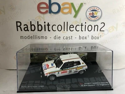 DIE CAST " TALBOT SAMBA RALLYE  SANREMO 1983 G.DEL ZOPPO " PASSIONE RALLY 1/43 - Immagine 1 di 2