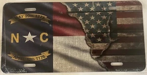 NORTH CAROLINA booster license plate Cape Hatteras Pisgah Forest Great Smoky NC - Picture 1 of 8