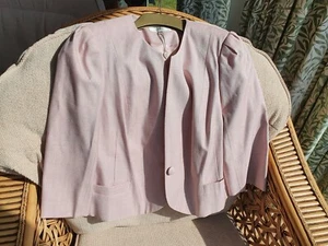 BNWTs Ballerina Pink Iridescent Sheen CC Mother of the Bride Jacket Size 12 £159 - Picture 1 of 12