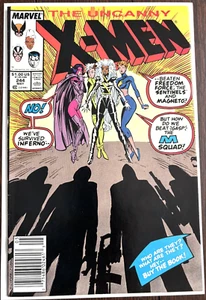 The Uncanny X-Men #244 Newsstand Marvel Comics May 1989 1st Appearance Jubilee - Picture 1 of 3