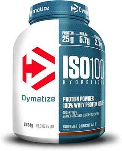 Dymatize ISO 100 Hydrolyzed Gourmet Chocolate 2264g - Whey hydrolysate + Isolate - Picture 1 of 6