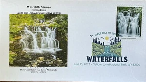 AFDCS 5800 Waterfalls Stamp Issued Yellowstone NP DCP Sunbeam Falls Washington  - Bild 1 von 1