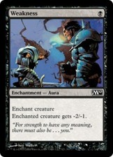 1x Weakness - Foil MTG Magic 2010 (M10) NM Magic Foil