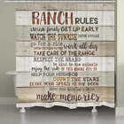 Rustic Ranch Rules Shower Curtain